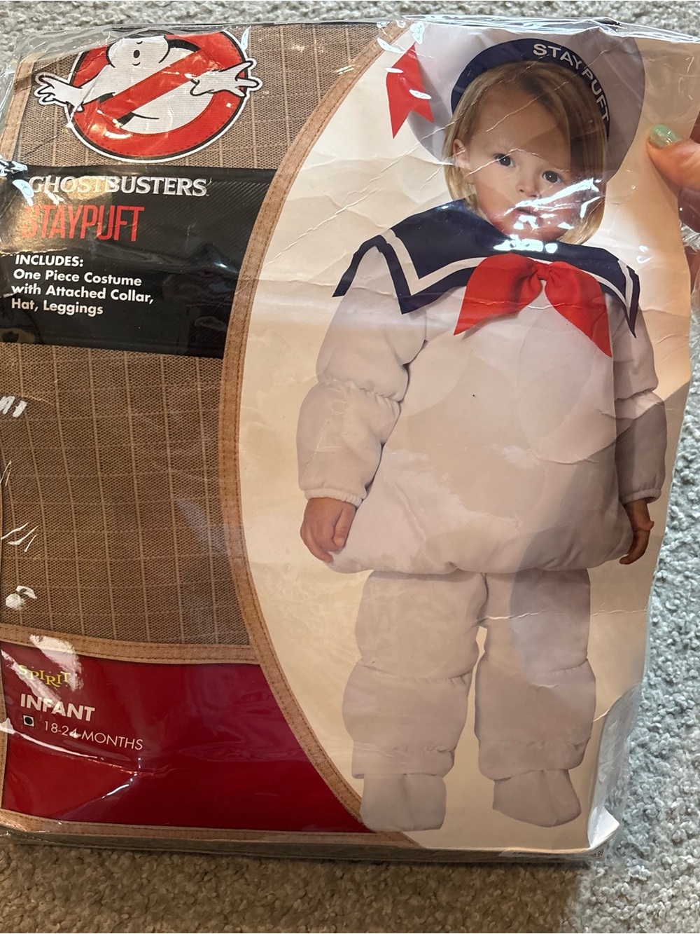Ghostbusters Stay Puft Costume 18-24 Months Baby Toddler NEW Halloween